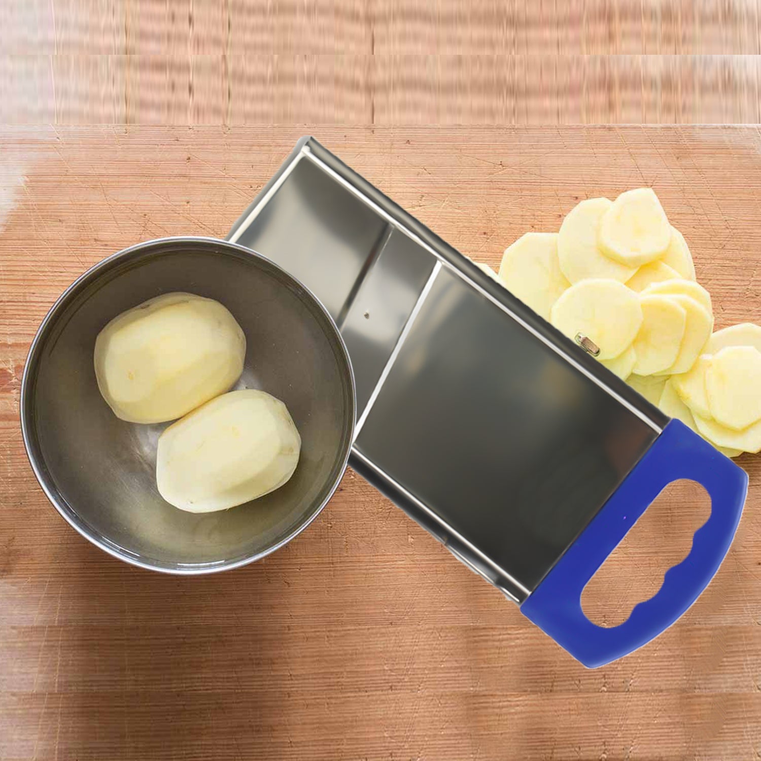 2689 Plain Potato Slicer used in all kinds of household kitchen purposes for cutting and slicing of potatoes. 2689 Plain Potato Slicer used in all kinds of household kitchen purposes for cutting and slicing of potatoes.